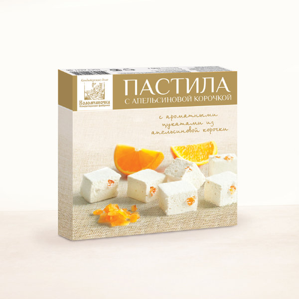 №2 Пастила 205г с апельсиновой корочкой  в Осинниках