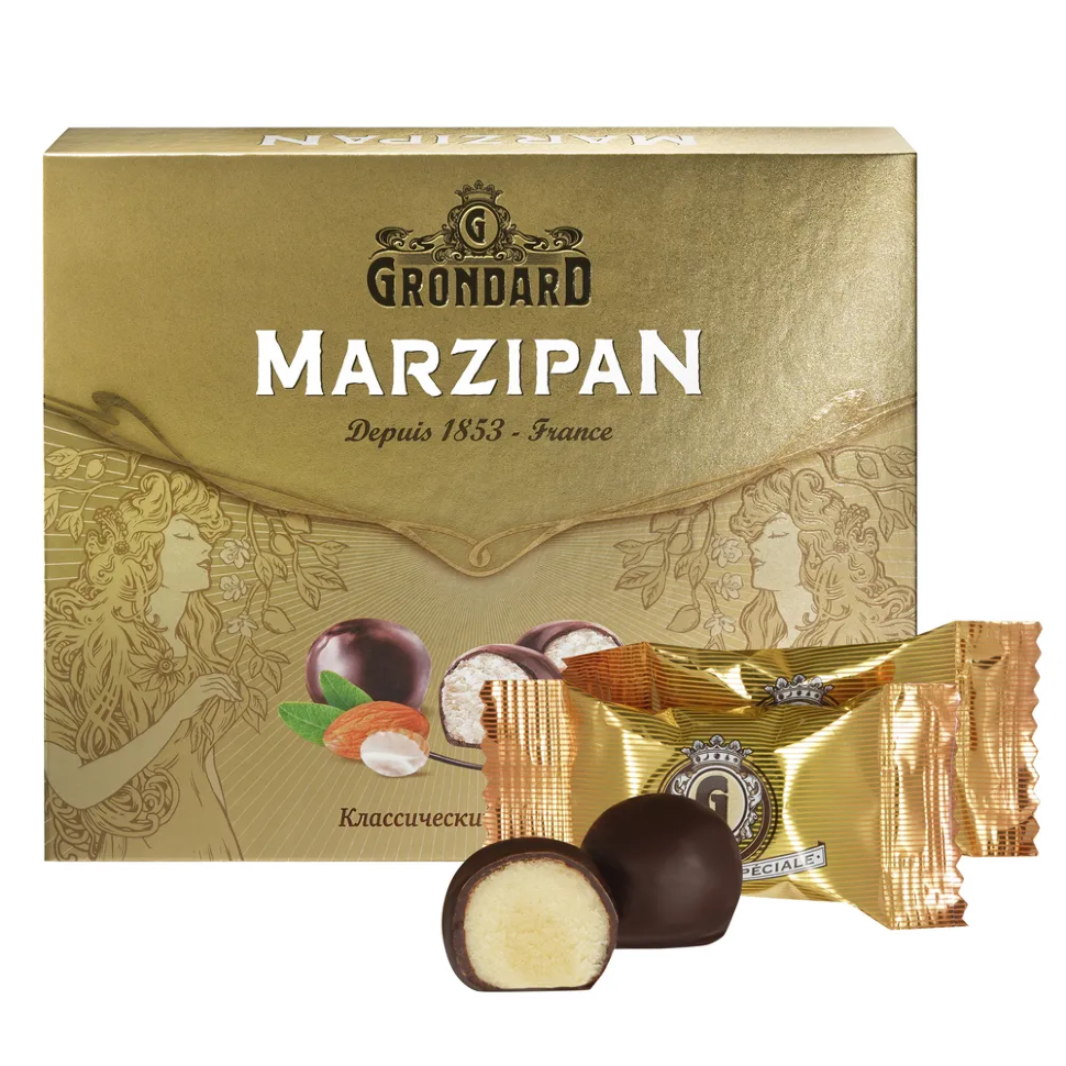  TM Grondard      (10836) Конфеты глазированные Марципановые Классика, 126г    в Осинниках
