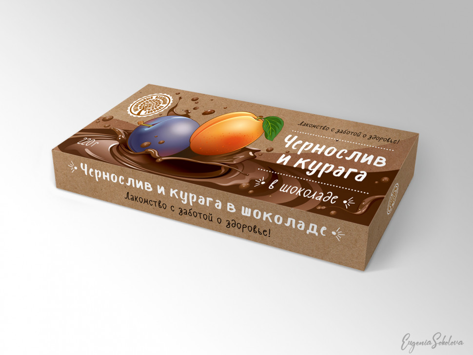  Чернослив и курага в шоколаде, 220г в Осинниках