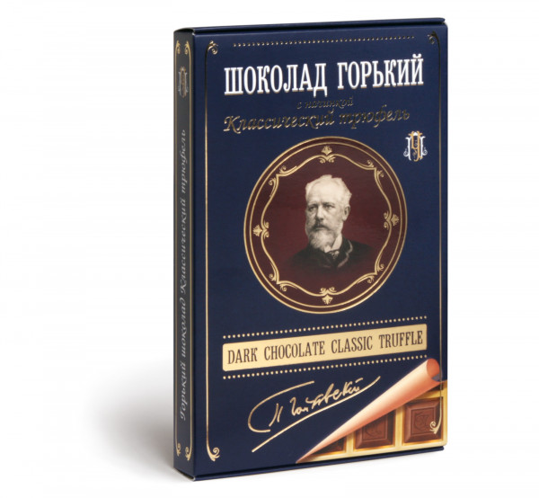 №1 Фабрика Томер  Горький шоколад ТРЮФЕЛЬ классический (Чайковский), 112г в Осинниках