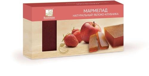 №2 Мармелад пластовый 210г Яблоко-Клубника в Осинниках