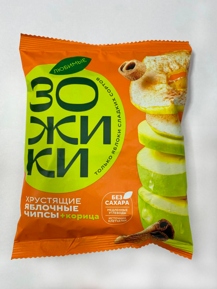  Зожики Яблочные+корица чипсы, 25г  в Осинниках