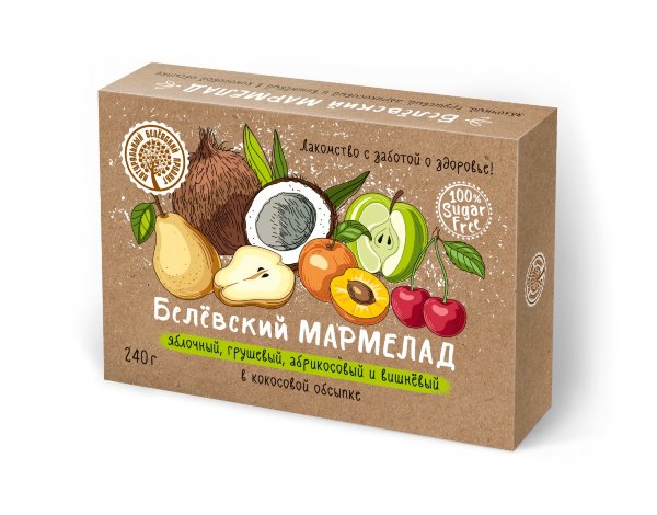 №2 Мармелад белевский на фруктозе 240г  в Осинниках