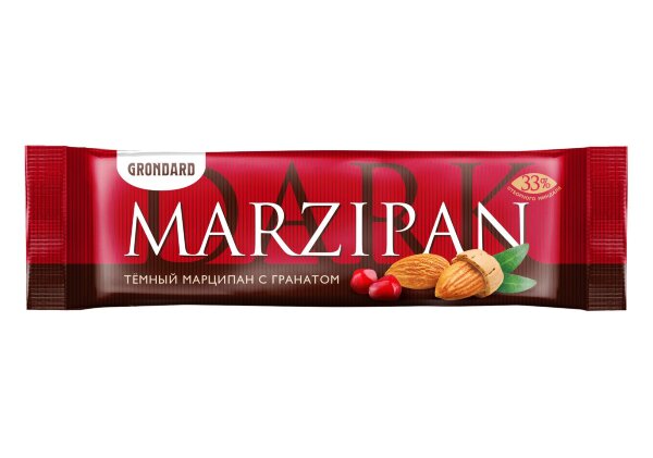 №1 TM Grondard     (10973) Батончики глазированные Марципановые ГРАНАТ, (24шт по 50г)       в Осинниках